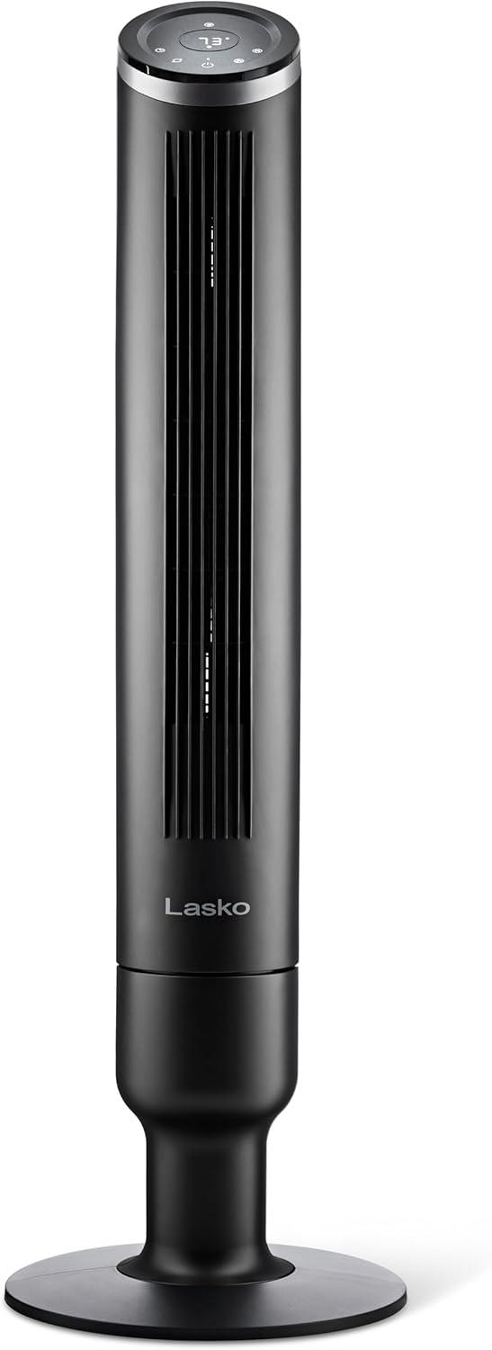 image:imageLasko Apex Tower Fans Oscillating Quiet 42 29 fts Airflow 28 dB 90 Oscillation 12H Timer Air Filter for Hair amp Dust Remote Black Floor Fans for Home Bedroom RST200