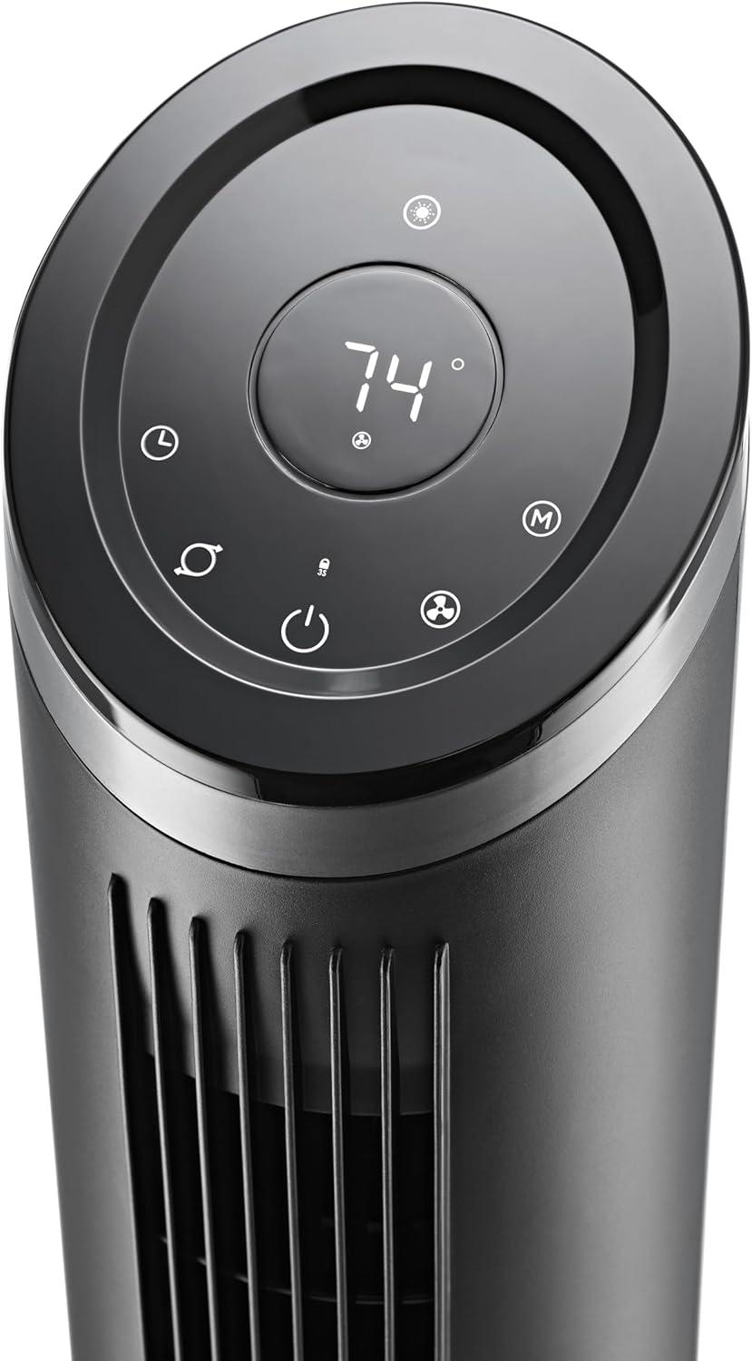 image:imageLasko Apex Tower Fans Oscillating Quiet 42 29 fts Airflow 28 dB 90 Oscillation 12H Timer Air Filter for Hair amp Dust Remote Black Floor Fans for Home Bedroom RST200