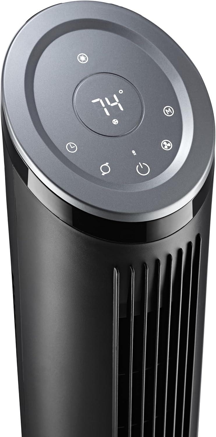 image:imageLasko Ascend Tower Fan with Remote 36 Floor Fans for Home Bedroom 29 fts Airflow 90 Oscillation Air Filter Black OST100