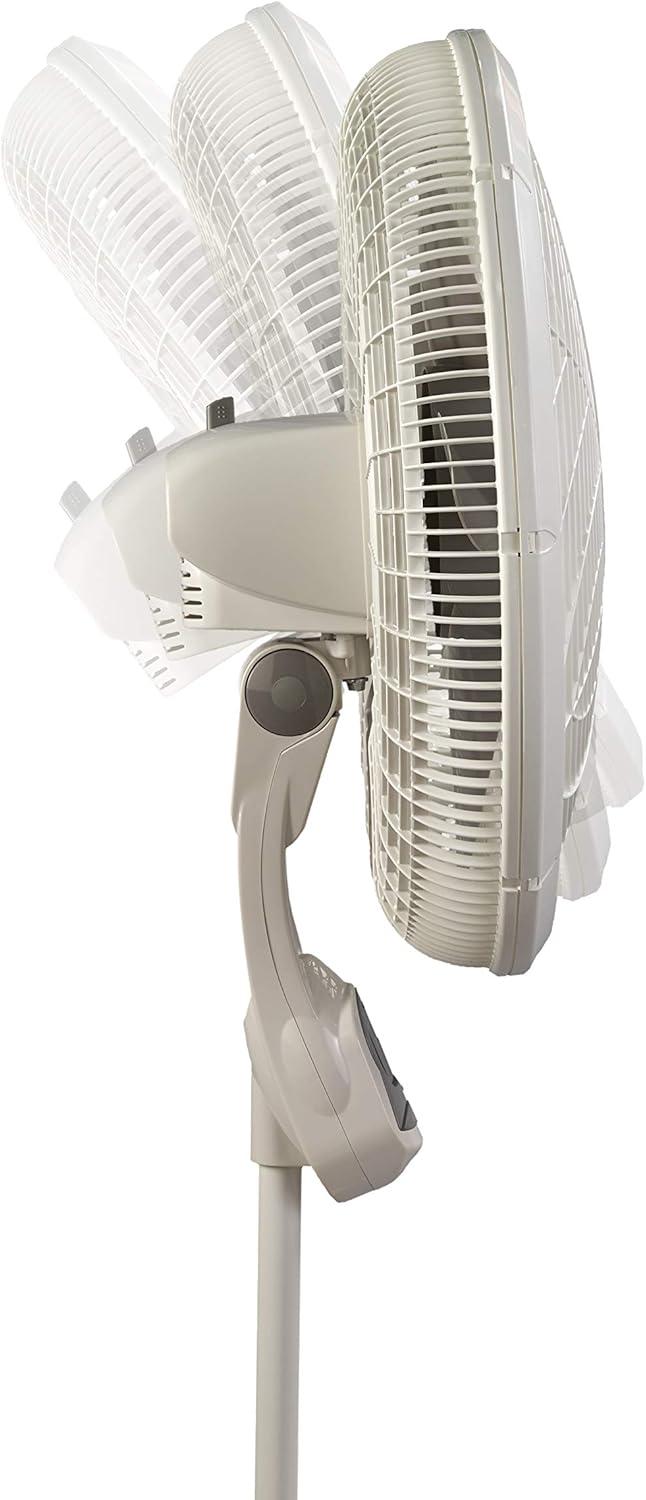image:imageLasko Cyclone Pedestal Fan Adjustable Height Remote Control Timer 3 Speeds for Bedroom Kitchen Office and Living Room 18 White 1885 LargePedestal Fan