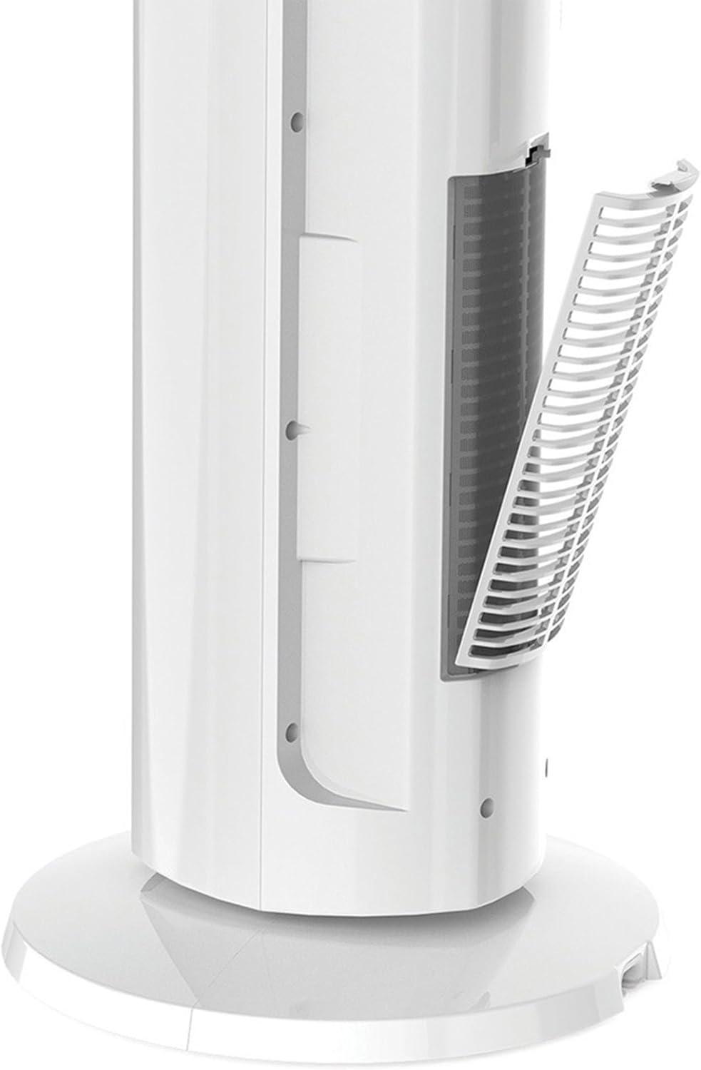 image:imageLasko LKOFH500 4Speed Quiet Bladeless Multi Function Remote Control All Season Control Tower Fan amp Space Heater w 3 Heat Settings White 2 Pack