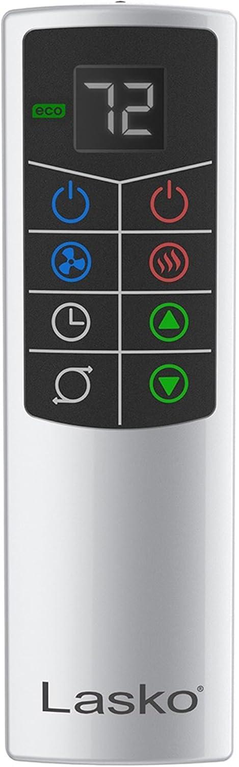 image:imageLasko LKOFH500 4Speed Quiet Bladeless Multi Function Remote Control All Season Control Tower Fan amp Space Heater w 3 Heat Settings White 2 Pack