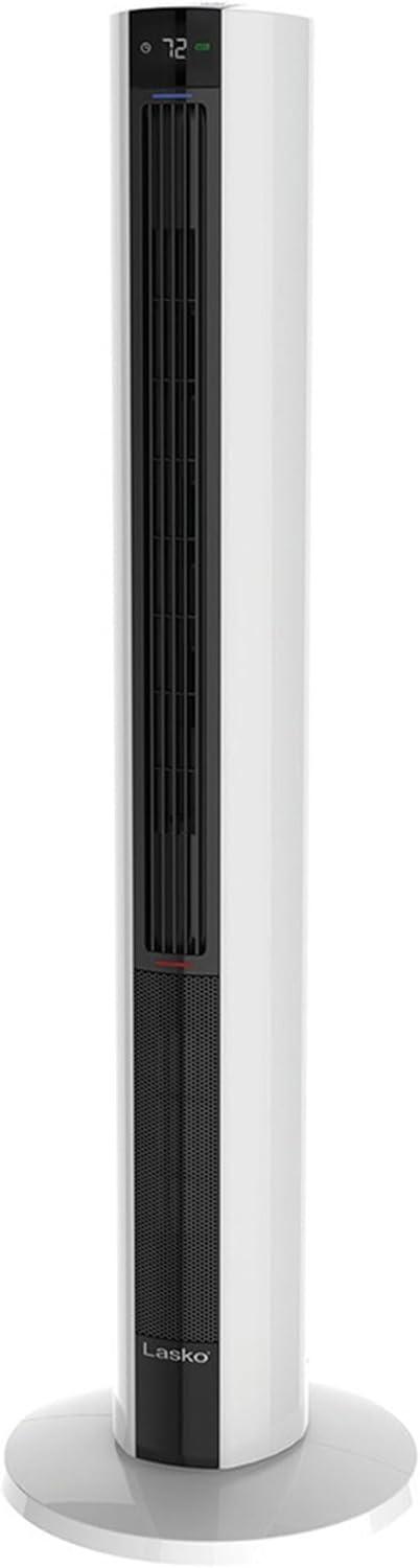 image:imageLasko LKOFH500 4Speed Quiet Bladeless Multi Function Remote Control All Season Control Tower Fan amp Space Heater w 3 Heat Settings White 2 Pack