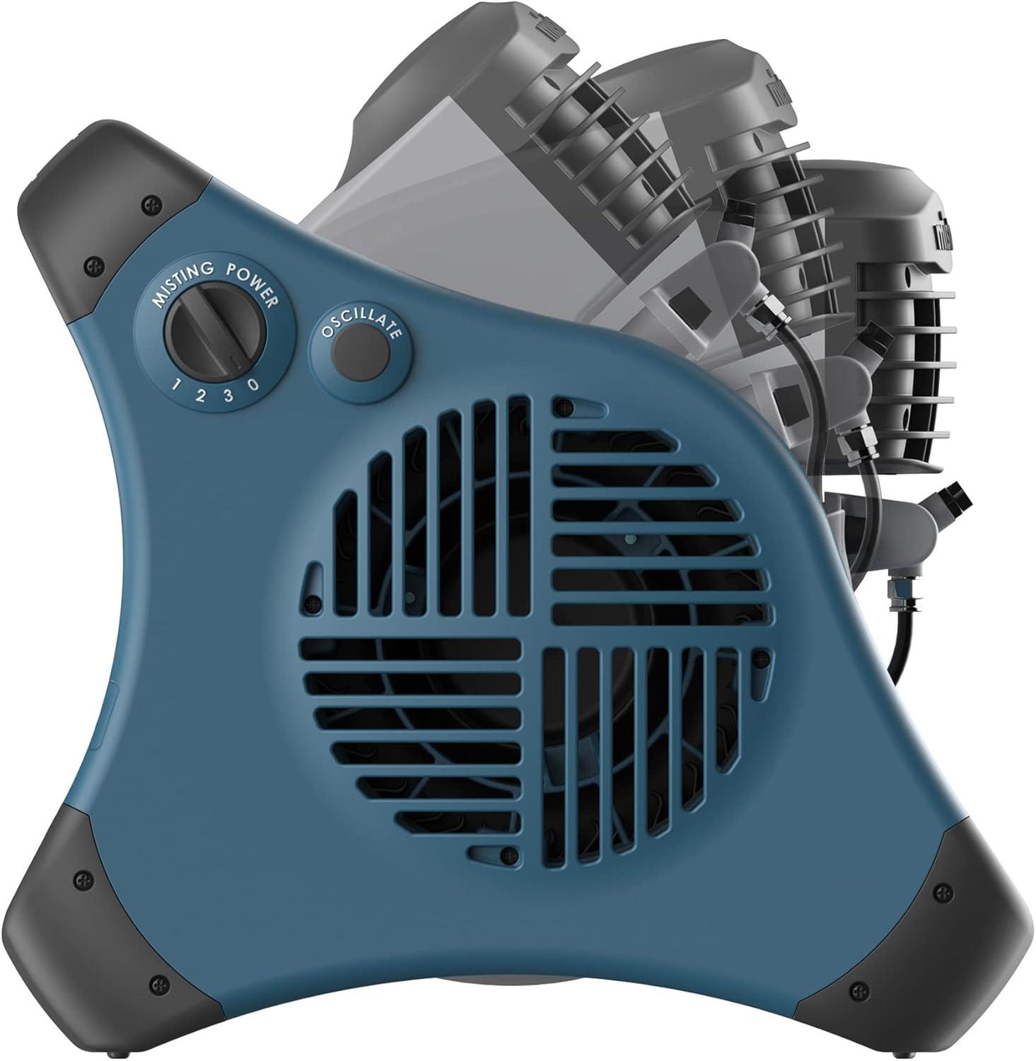 image:imageLasko Misto Outdoor Misting Blower Fan Ideal for Sports Camping Decks amp Patios 3 Speeds 15 Blue 7054