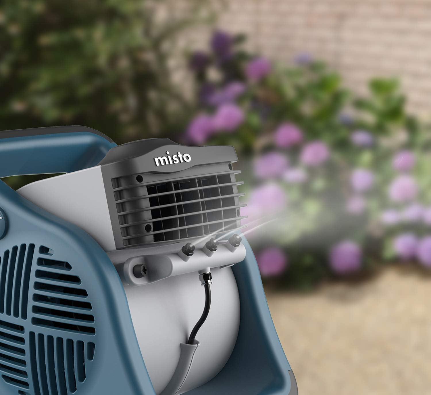 image:imageLasko Misto Outdoor Misting Blower Fan Ideal for Sports Camping Decks amp Patios 3 Speeds 15 Blue 7054
