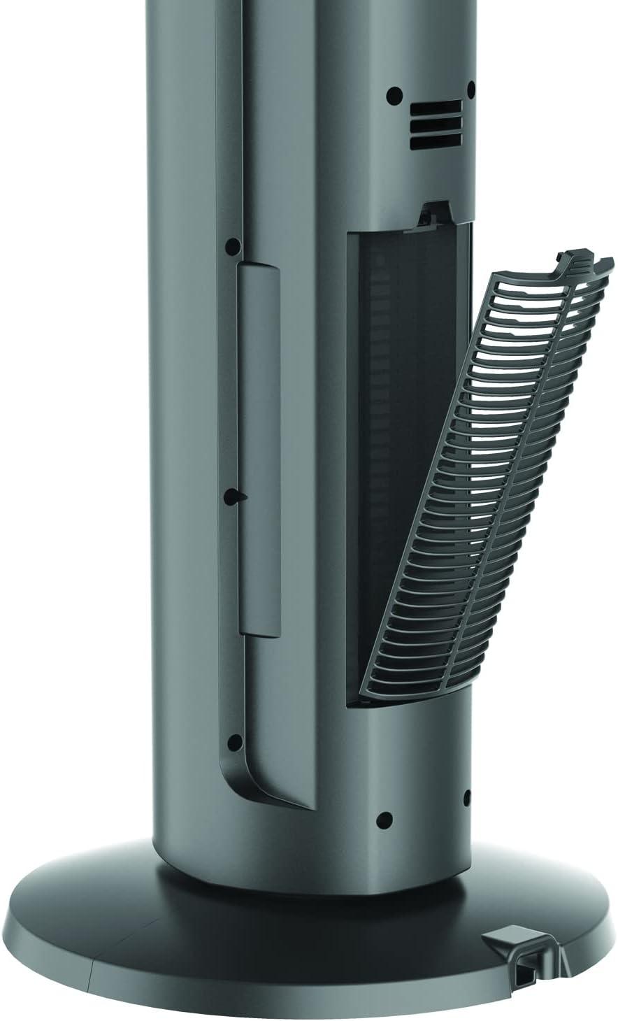 image:imageLasko Oscillating All Season Tower Fan and Space Heater in One for Home with Adjustable Thermostat Overheat Protection 4 Fan Speeds 3 Heat Settings and Remote 42 Inches 1500W White FH500Gray