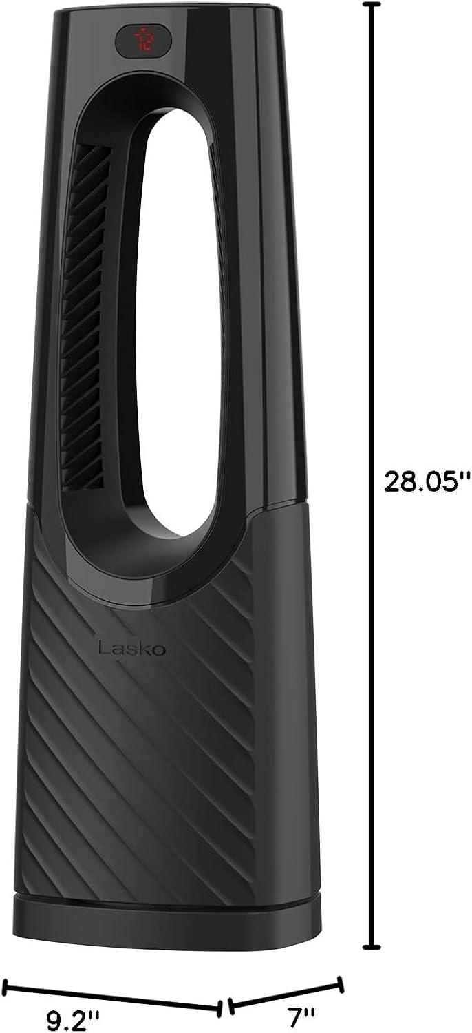 image:imageLasko Oscillating Bladeless Ceramic Tower Space Heater for Home with Enhanced Safety Adjustable Thermostat Timer and Remote Control 3805 x 919 x 70 Black 1500W CW210