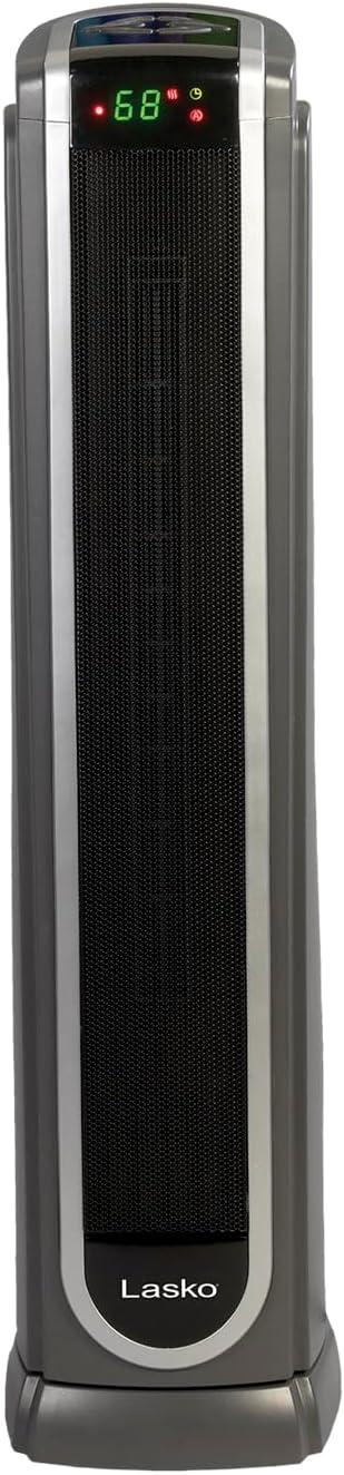 image:imageLasko Oscillating Digital Ceramic Tower Heater for Large Rooms with Adjustable Thermostat Timer and Remote Control 29 Inches 1500W Black 5586Black 5572