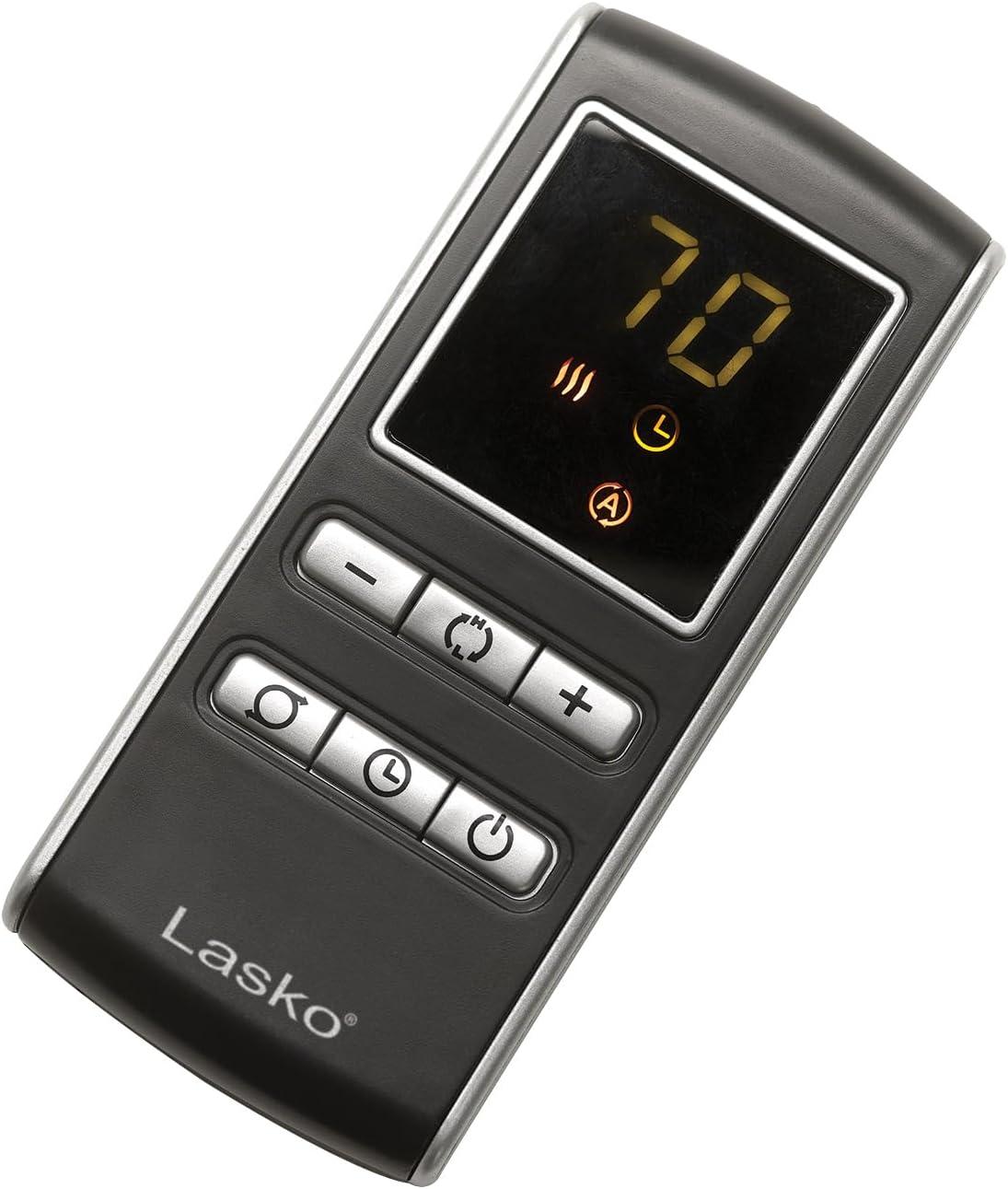 image:imageLasko Oscillating Digital Ceramic Tower Heater for Large Rooms with Adjustable Thermostat Timer and Remote Control 29 Inches 1500W Black 5586Black 5572