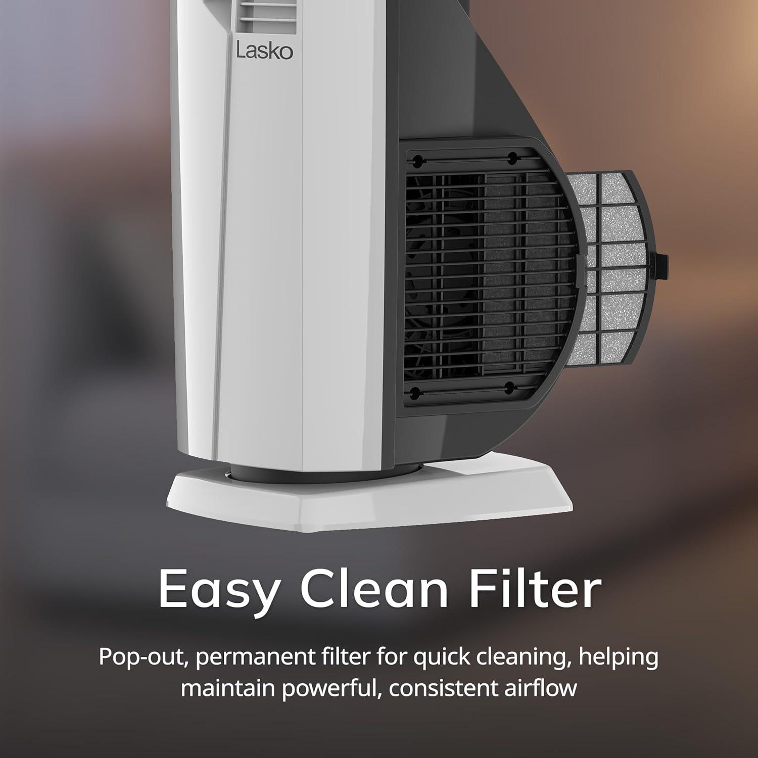 image:imageLasko Oscillating Hybrid Fan and Space Heater for Home All Season High Velocity Hybrid with TipOver Switch Remote Control Timer and Thermostat 375 Inches White 1500W FHV820Heater
