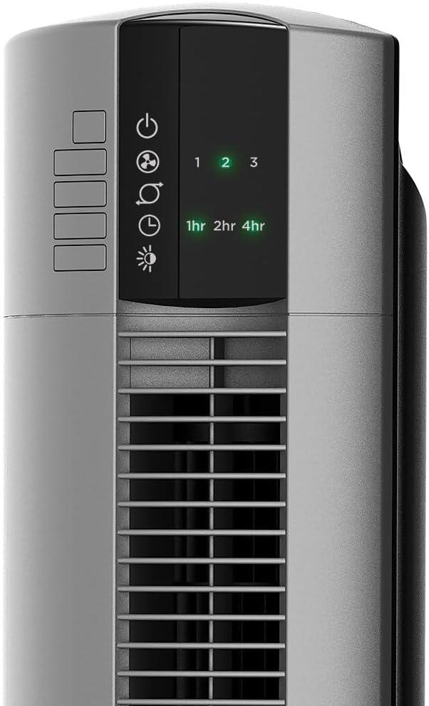 image:imageLasko Oscillating Tower Fan Space Heater Combo with Remote 48 Tower Fan Adjustable Thermostat Timer Night Mode 3 Heats 4 Fan Speeds