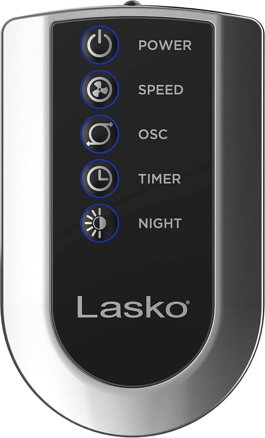 image:imageLasko Oscillating Tower Fan with Remote Quiet Floor Fans for Bedroom 42 Silver T42951woodgrain and grey