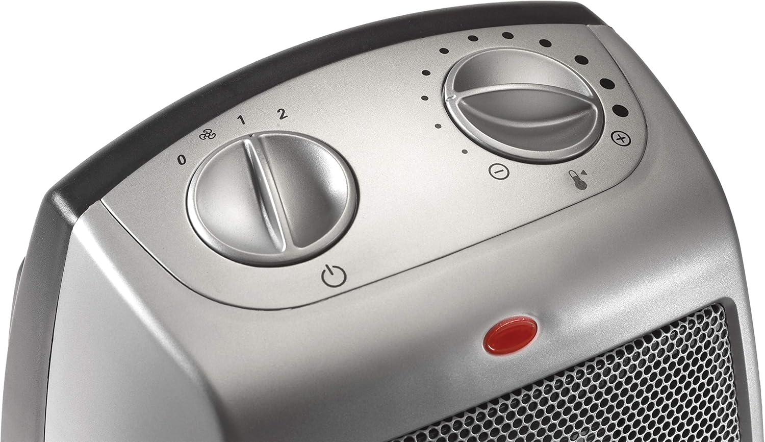 image:imageLasko Portable Indoor Electric Ceramic Space Heater with TipOver Safety Switch Overheat Protection and Thermostat 2 Speeds Safe for Home 92 Inches Dark Gray 1500W 75420192 Inches  NonOscillating