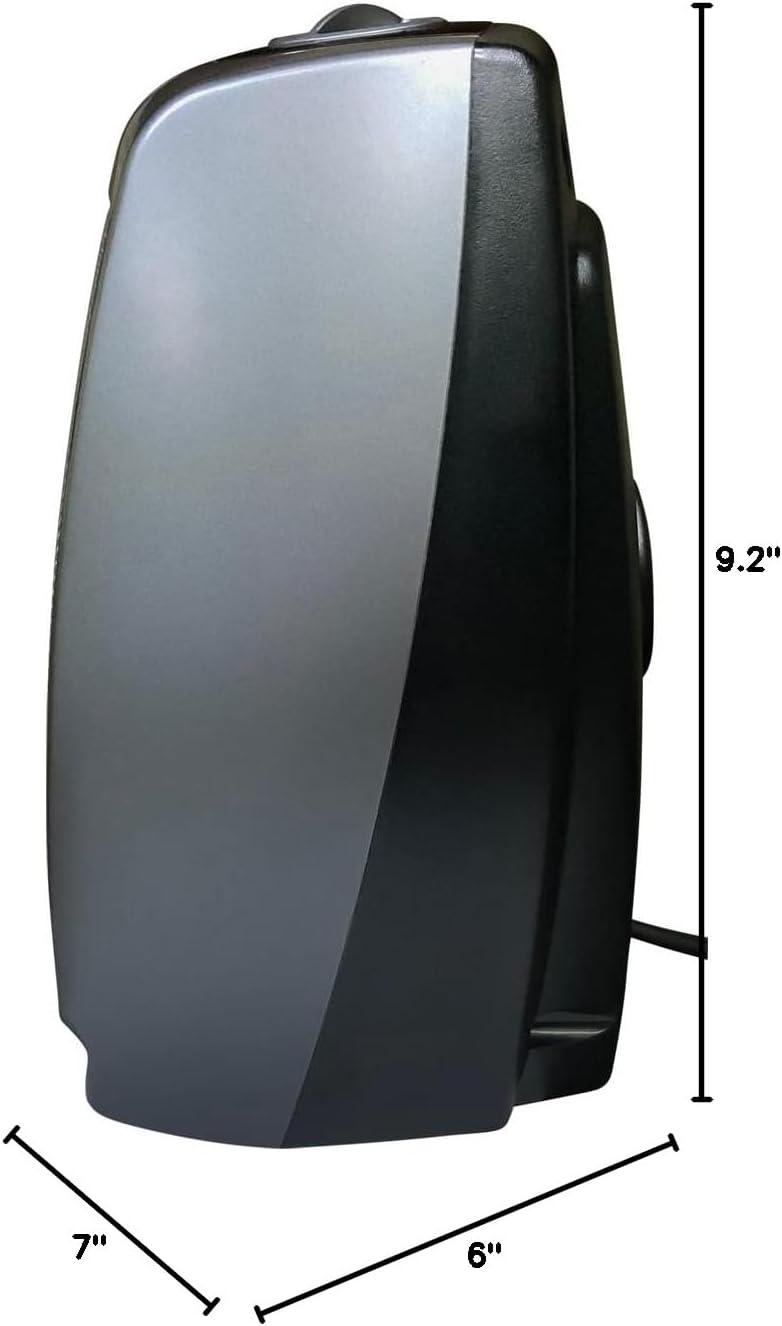 image:imageLasko Portable Indoor Electric Ceramic Space Heater with TipOver Safety Switch Overheat Protection and Thermostat 2 Speeds Safe for Home 92 Inches Dark Gray 1500W 75420192 Inches With TipOver Switch