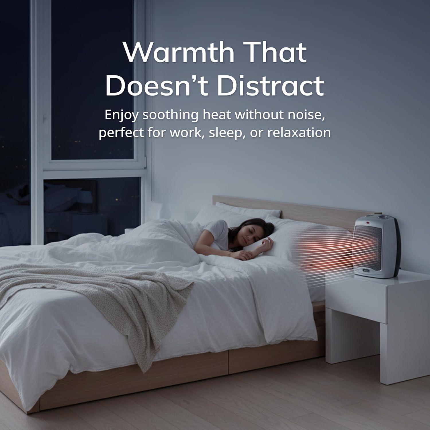 image:imageLasko Portable Indoor Electric Ceramic Space Heater with TipOver Safety Switch Overheat Protection and Thermostat 2 Speeds Safe for Home 92 Inches Dark Gray 1500W 75420192 Inches  NonOscillating