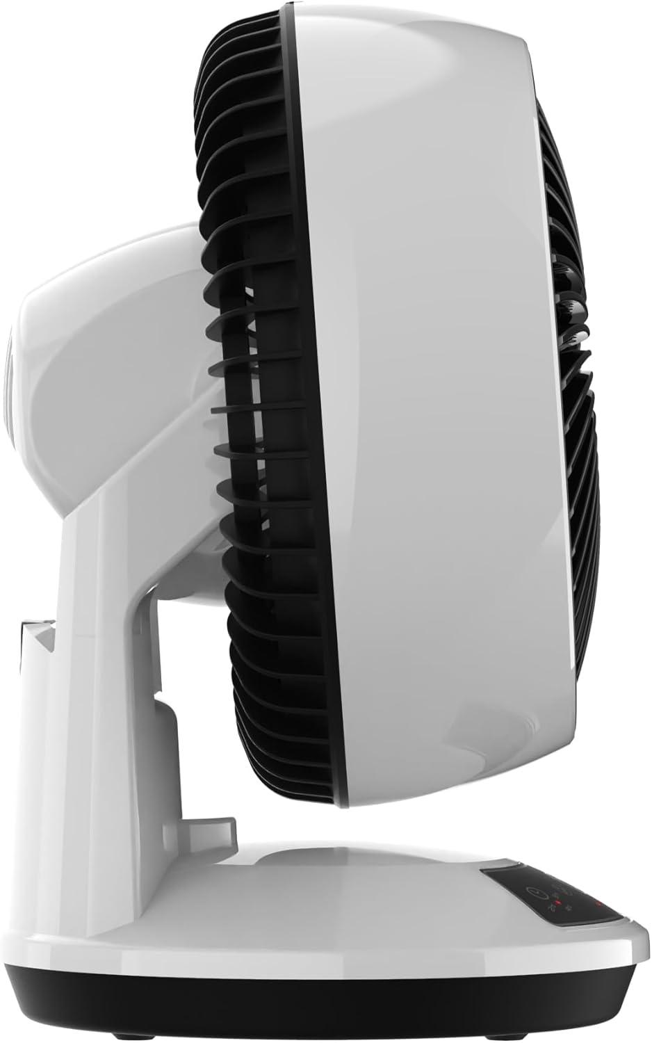 image:imageLasko Whirlwind Orbital Motion Air Circulator Table Fan 3 Speeds Timer Dark Mode Remote Control for Small and Medium Sized Rooms White A12557