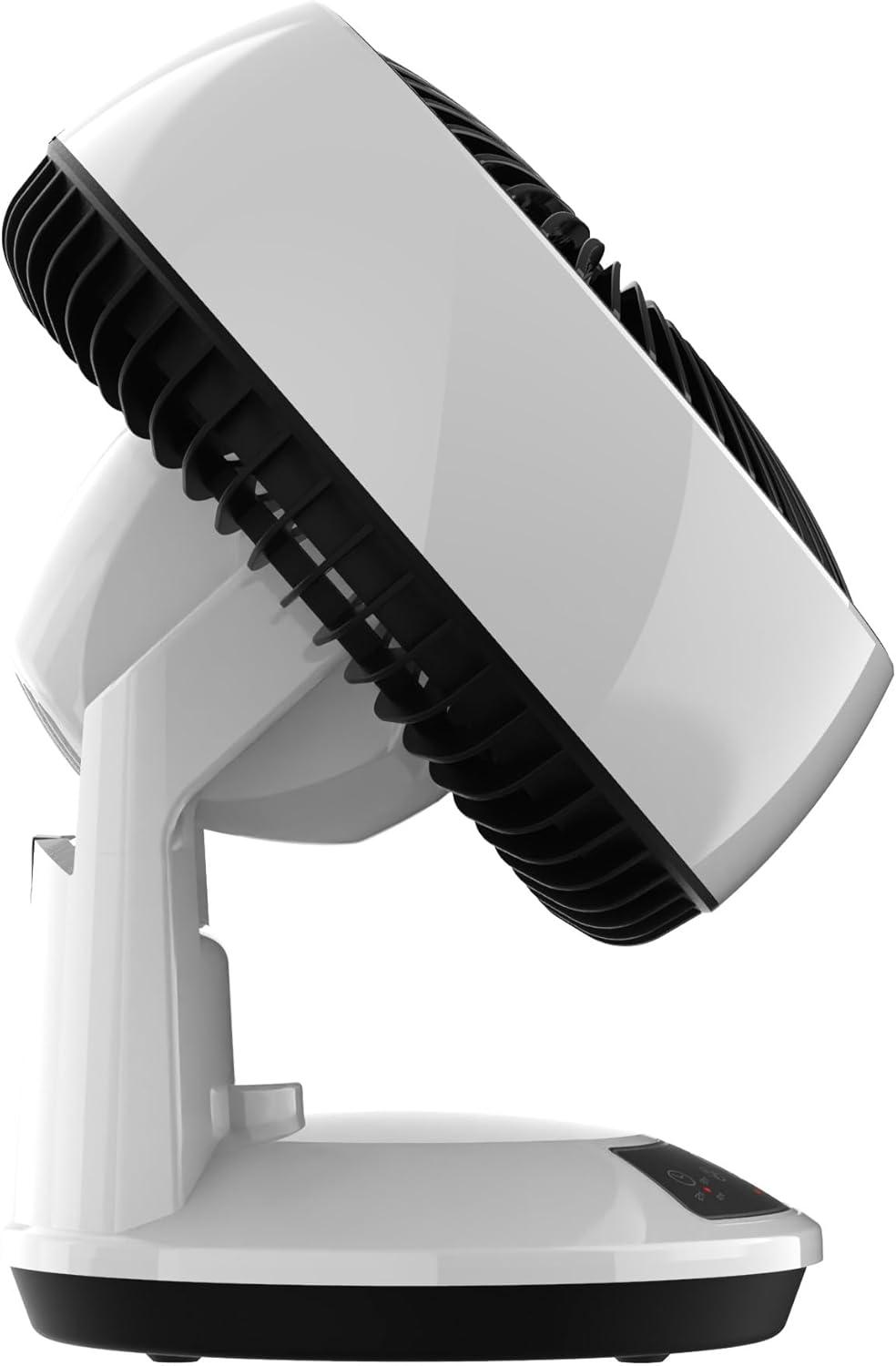 image:imageLasko Whirlwind Orbital Motion Air Circulator Table Fan 3 Speeds Timer Dark Mode Remote Control for Small and Medium Sized Rooms White A12557