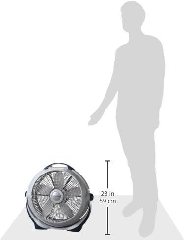 image:imageLasko Wind Machine Fan Air Circulator Fan with 3 Speeds 20 Model 3300 Gray