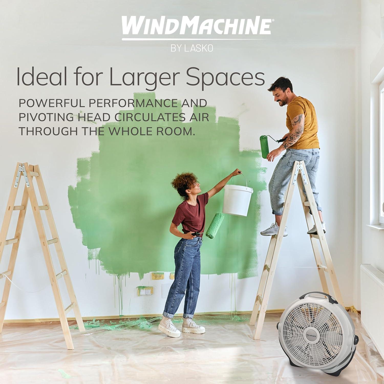 image:imageLasko Wind Machine Fan Air Circulator Fan with 3 Speeds 20 Model 3300 Gray