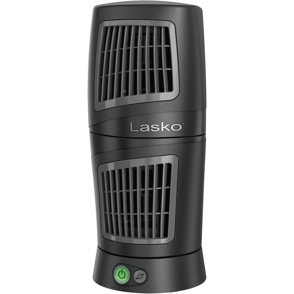 image:imageLasko 12 TwistTop 3Speed Portable Tower Table Fan Widespread Oscillation for Bedroom Office Black 49114911