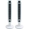 image:imageLasko 36 3 Speed Programmable Oscillation Tower Fan wRemote White 2 Pack