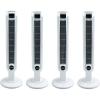 image:imageLasko 36 3 Speed Programmable Oscillation Tower Fan wRemote White 4 Pack
