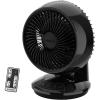 image:imageLasko Air Circulator Fan Whirlwind Orbital Motion Table Fan 3 Speeds Timer Dark Mode Remote Control Small Room Fan Black A12558