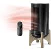 image:imageLasko Artisan Series Oscillating Ceramic Space Heater for Home Living Room Bedroom Thermostat Timer 2 Heat Settings Remote Control Electric Heaters for Indoor Use 155 Black 1500W CX16550