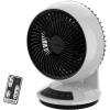 image:imageLasko Whirlwind Orbital Motion Air Circulator Table Fan 3 Speeds Timer Dark Mode Remote Control for Small and Medium Sized Rooms White A12557