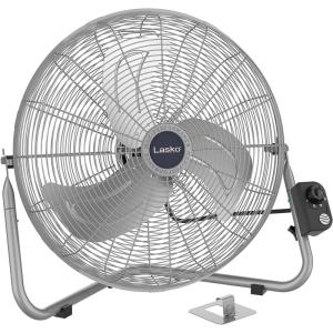 Lasko 20″ Silver High Velocity Wall Mount Fan with Pivoting Head – 3 Speeds, Ideal Wall Mount Fan or Floor Fan for Home, Garage, Attic, 2265QM(Silver 2265qm)