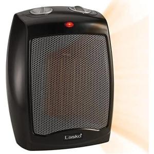 Lasko CD09250 Ceramic Adjustable Thermostat Tabletop or Under-Desk Heater, 9 Inches High, Black(9 Inches High (Pack of 8))