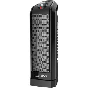 Lasko CT14650 Small Portable 1500W Oscillating Electric Ceramic Space Heater with Manual Thermostat and Overheat Safety Protection for Indoor Home Use(15.7 inches (Pack of 1))