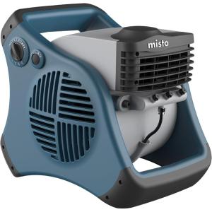 Lasko Misto Outdoor Misting Blower Fan, Ideal for Sports, Camping, Decks & Patios, 3 Speeds, 15″, Blue, 7054