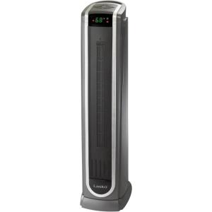Lasko Oscillating Digital Ceramic Tower Heater for Large Rooms, with Adjustable Thermostat, Timer and Remote Control, 29 Inches, 1500W, Black, 5586(Black 5572)