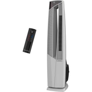 Lasko Oscillating Hybrid Fan and Space Heater for Home, All Season High Velocity Hybrid with Tip-Over Switch, Remote Control, Timer and Thermostat, 37.5 Inches, White, 1500W, FHV820(Heater)