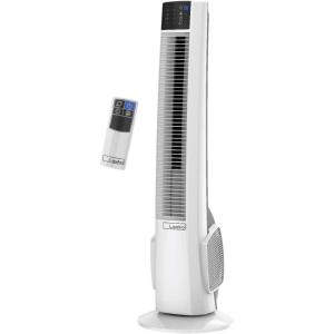 Lasko Oscillating Tower Fan with Remote Control – Tower Fan for Bedroom & Office, 4 Quiet Speeds, 38″ White, T38400(Tower Fan)