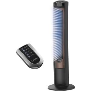 Lasko Oscillating Tower Fan with Remote, Quiet Floor Fans for Bedroom, 42″, Silver T42951(Silver T42951)
