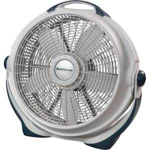 Lasko Wind Machine Fan, Air Circulator Fan with 3 Speeds, 20″ Model 3300, Gray