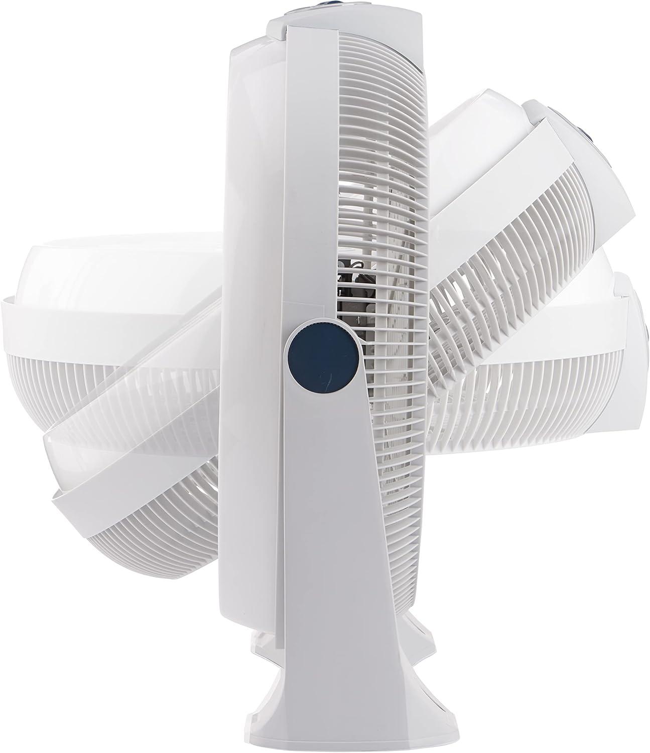 image:imageLasko 3520 20 Inch 3Speed Cyclone Air Circulator Portable FullTilt Pivoting Floor or Wall Mount Fan for Large Rooms and Office White