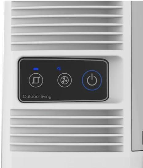 image:imageLasko Misto Outdoor Misting Tower Fan 4Speeds Internal Oscillation for Decks Patios and Porches Black YF321 Large