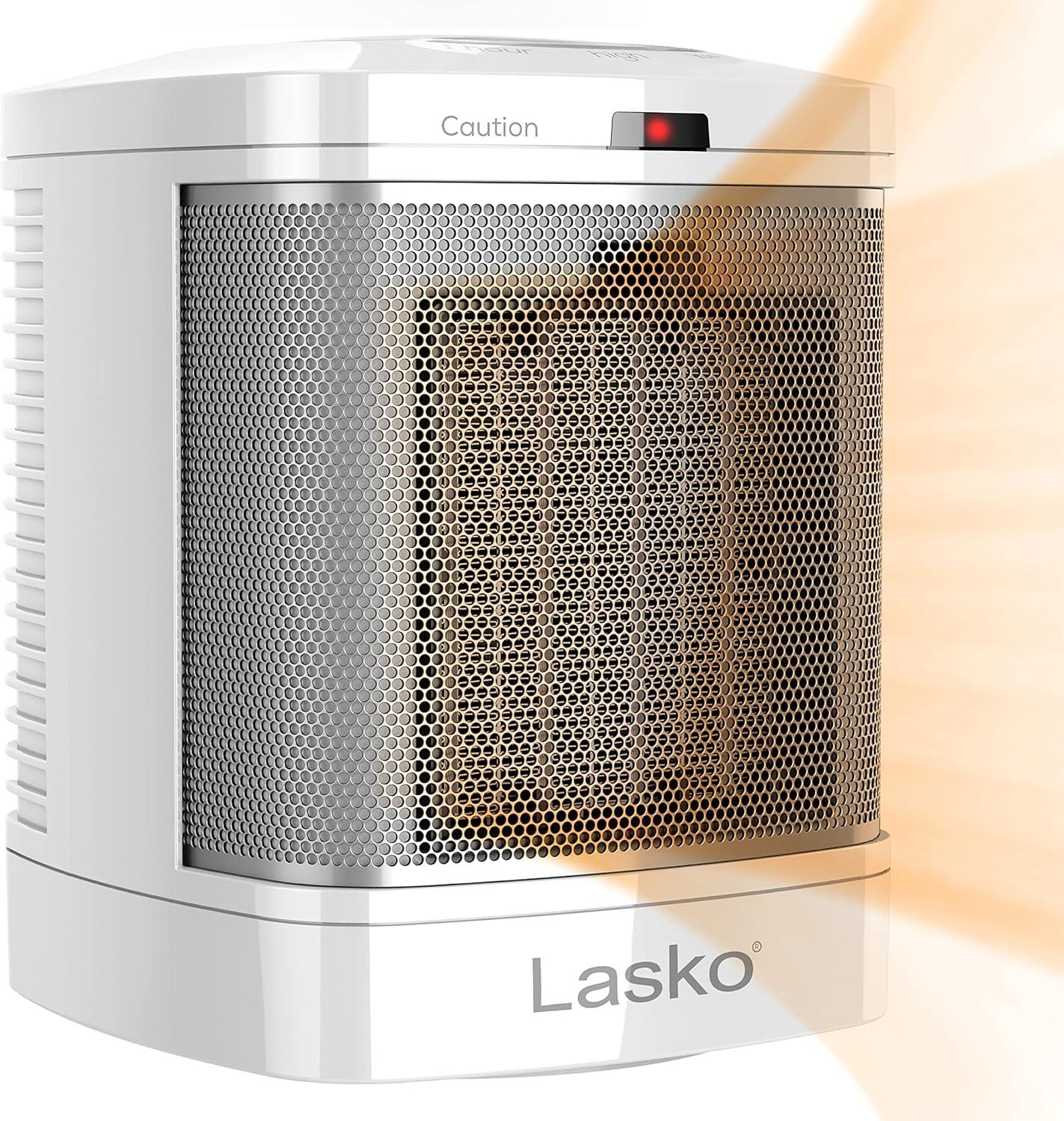 image:imageLasko Oscillating Digital Ceramic Tower Heater 2275 Inches 1500W White 5165 amp CD08200 Small Portable Ceramic Space Heater for Bathroom and Indoor Home Use White 625 x 625 x 765 inches