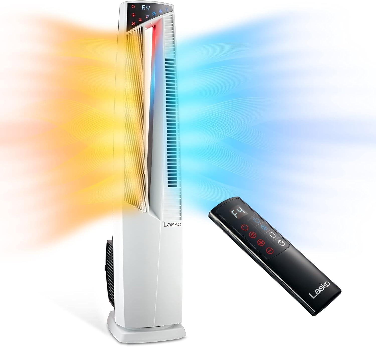 image:imageLasko Oscillating Hybrid Fan and Space Heater Bundle Lasko Ceramic Tower Heater