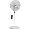 image:imageLasko EcoQuiet Oscillating Pedestal Fan with Whisper Quiet DC Motor 12 Speeds 8 Hour Timer Adjustable Height Remote Control White S18705 LargeWhite
