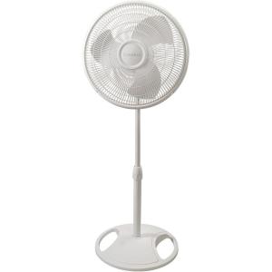 Lasko 2520 16 Inch 3-Speed Quiet Adjustable Tilting Wide-Area Oscillating Standing Pedestal Fan for Bedroom, Kitchen, Home, and Office, White