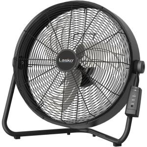 Lasko H20685 High Velocity Floor Fan with QuickMount Wall-Mount and Remote Control, 20″, Black