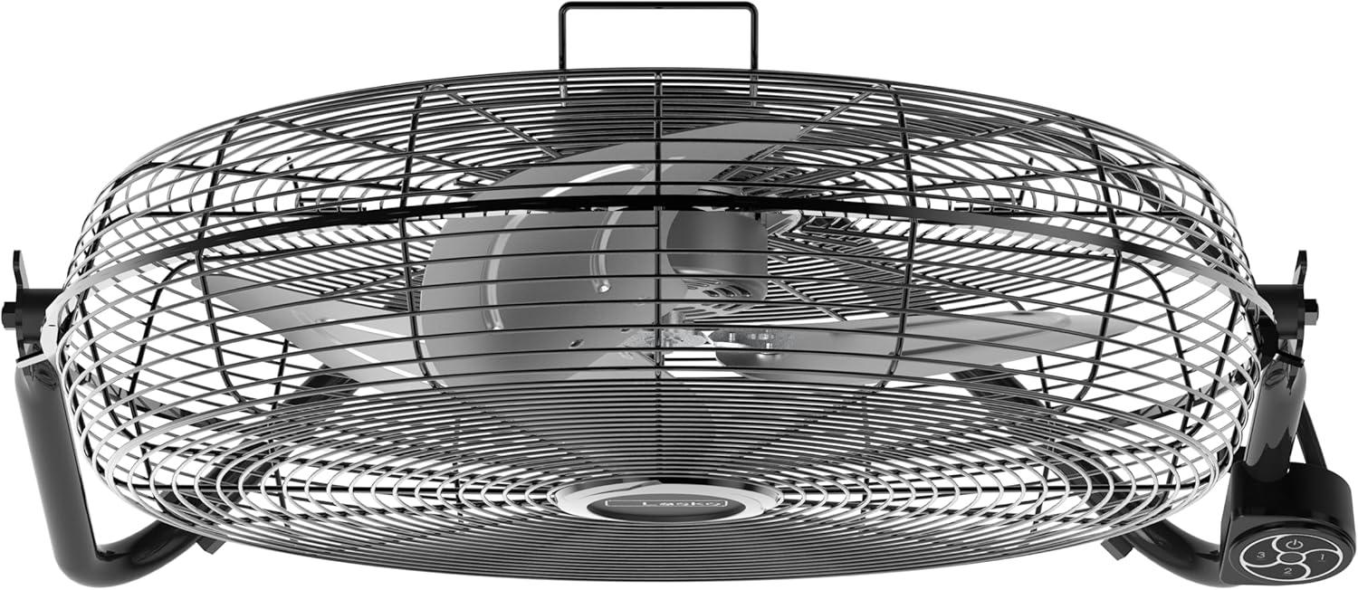 image:imageLasko 20 Black High Velocity Wall Mount Fan with Pivoting Head 3 Speeds Remote Control Ideal Wall Mount Fan or Floor Fan for Home Garage Attic H20660Black