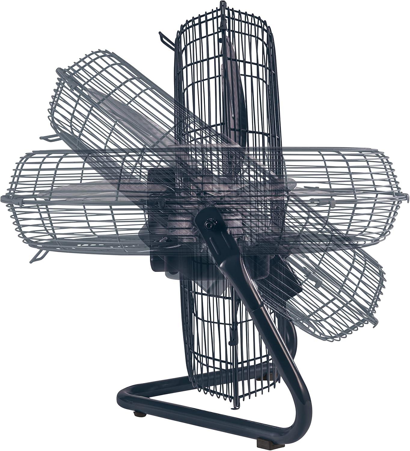 image:imageLasko High Velocity Fan with QuickMount for Floor or Wall Mount Use 3 Powerful Speeds for Garage Shop Attic 20 SilverBlack H20610