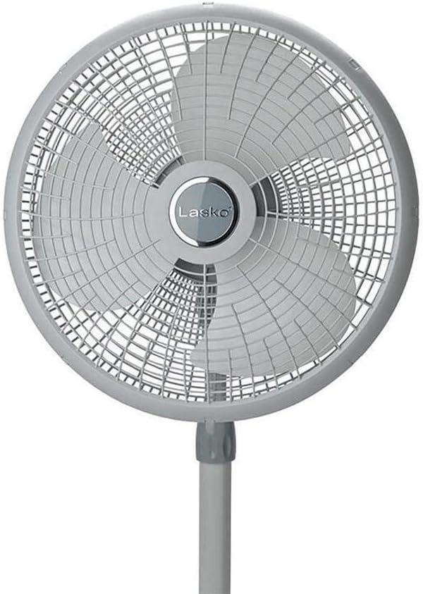 image:imageLasko Oscillating Adjustable Pedestal Stand Fan with Timer and Remote for Indoor Bedroom Living Room Home Office amp College Dorm Use 16 Inch White 1646Gray