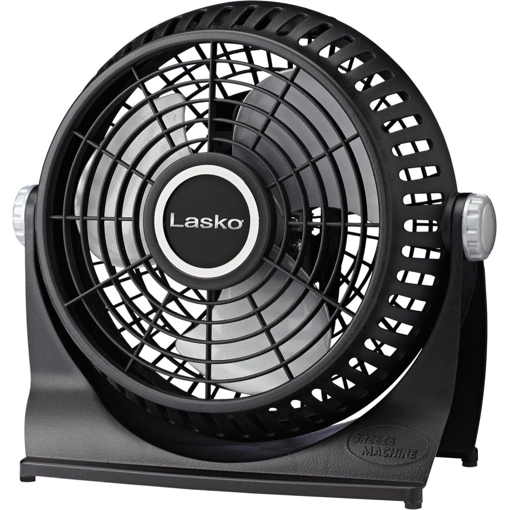 image:imageLasko Breeze Machine Pivoting FloorTable 2Speed Black 507 Household Fans507