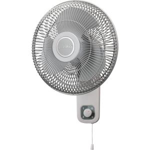 Lasko M12900 Oscillating 12 inch Wall Mount Fan for Indoor Use, Light Grey